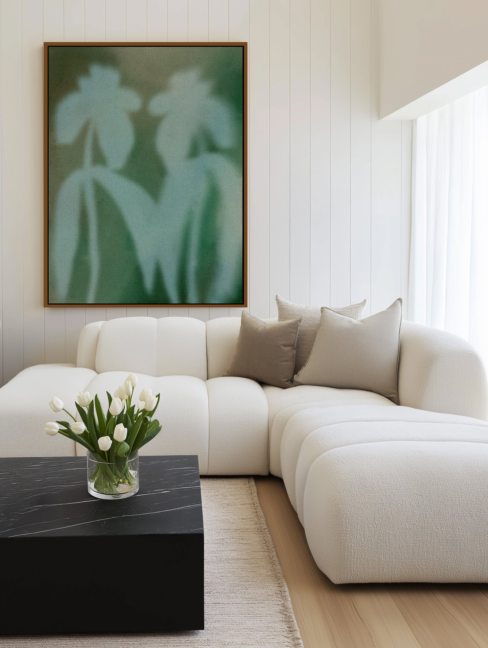 Flowers Dream 1 by Shatha Al Dafai | Framed Canvas Art Print