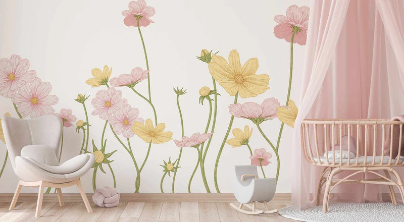 SALE Flowers in the Spring Wallpaper Mural