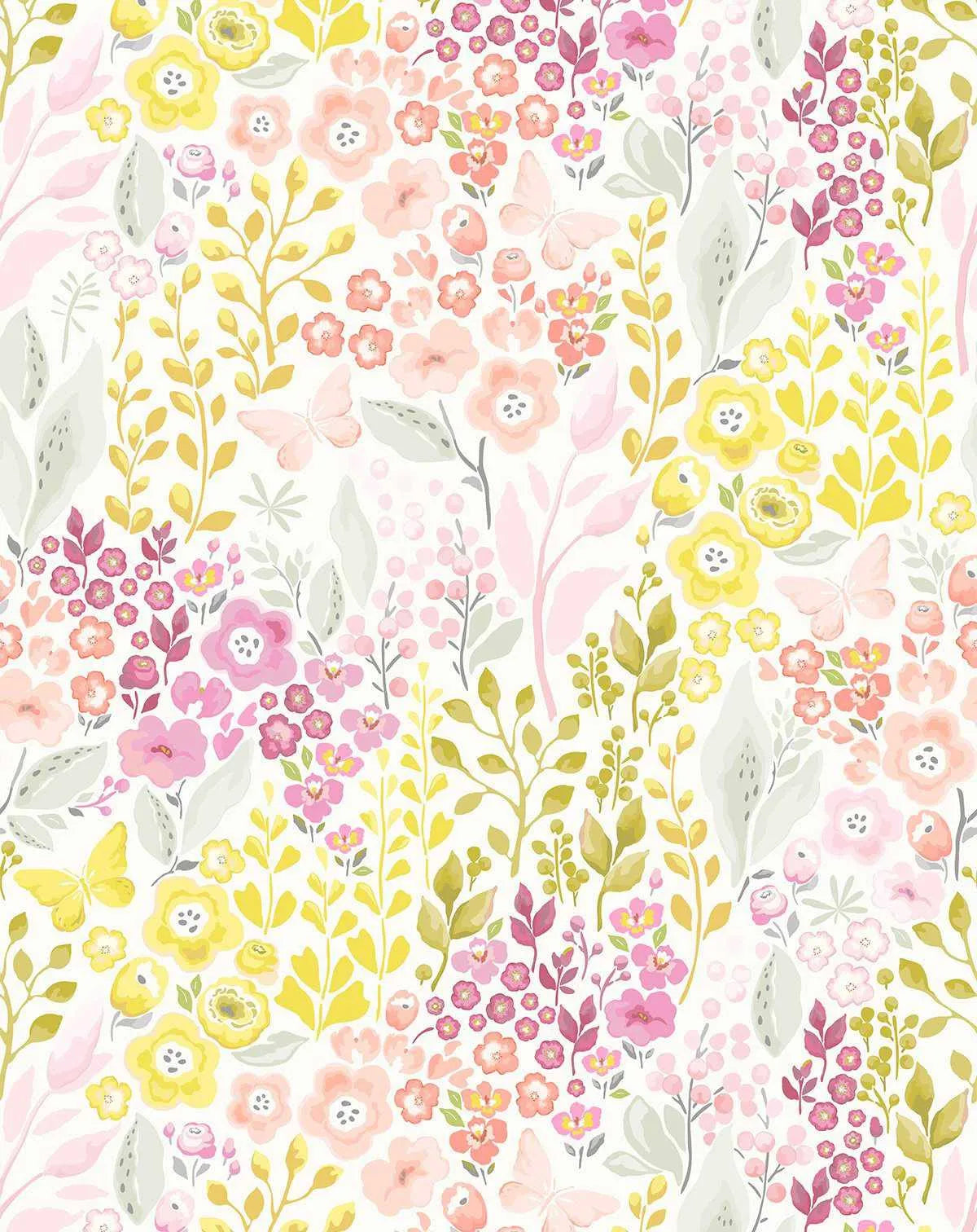 Flowers in the Sunlight Wallpaper-Wallpaper-Buy Kids Removable Wallpaper Online Our Custom Made Children√¢‚Ç¨‚Ñ¢s Wallpapers Are A Fun Way To Decorate And Enhance Boys Bedroom Decor And Girls Bedrooms They Are An Amazing Addition To Your Kids Bedroom Walls Our Collection of Kids Wallpaper Is Sure To Transform Your Kids Rooms Interior Style From Pink Wallpaper To Dinosaur Wallpaper Even Marble Wallpapers For Teen Boys Shop Peel And Stick Wallpaper Online Today With Olive et Oriel
