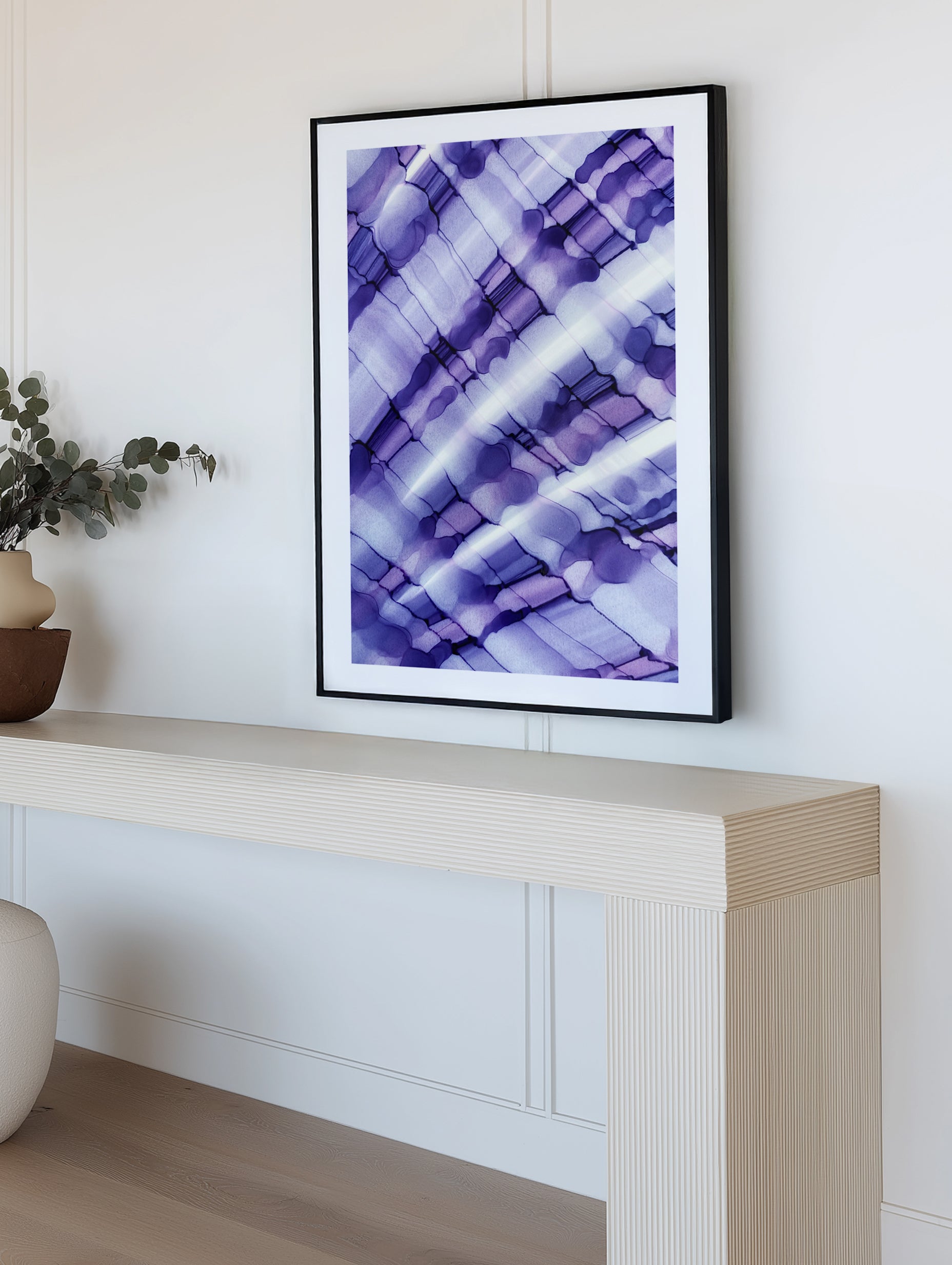 Flowing Purple Pattern by Tara Mann | Art Print