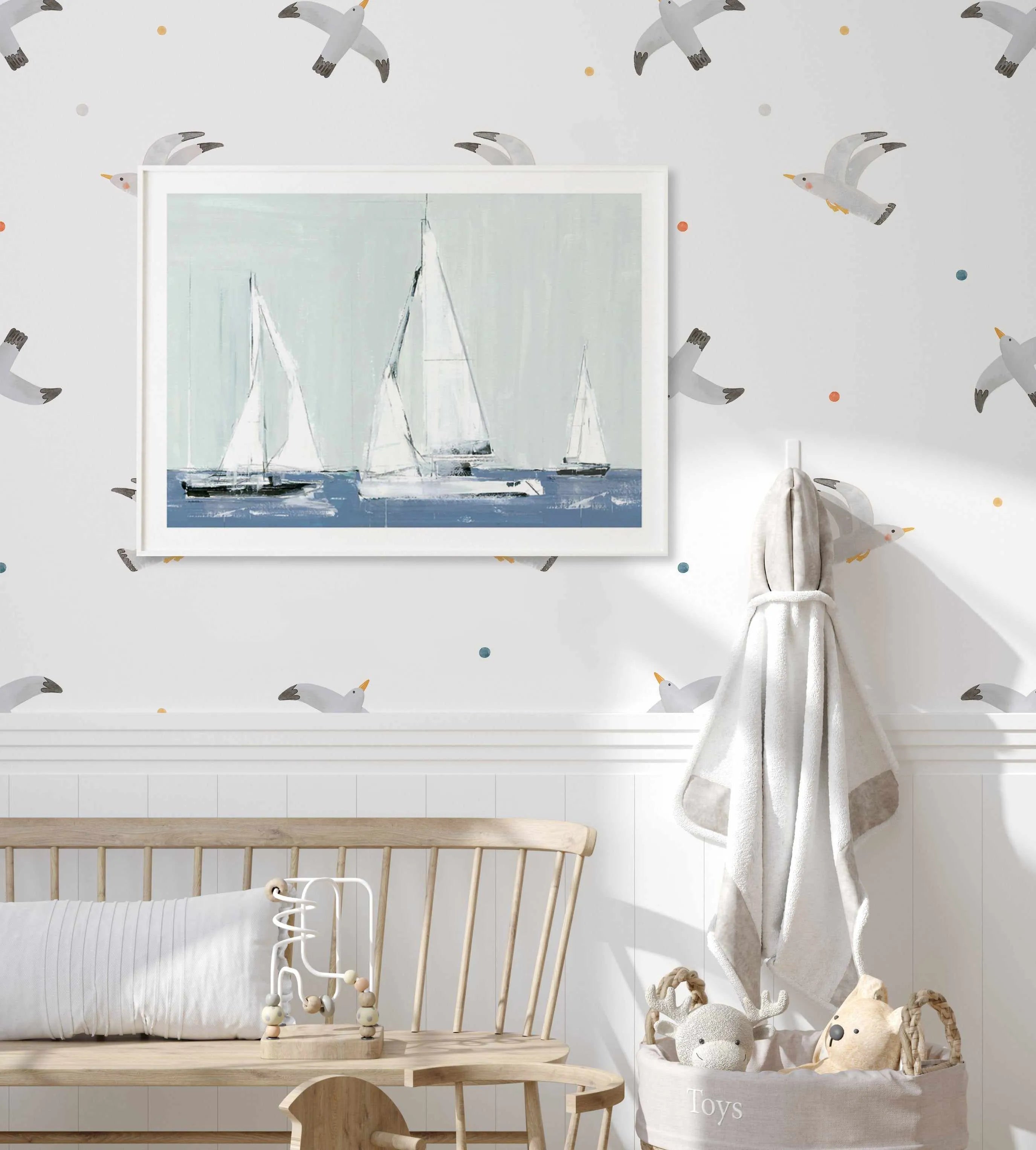 Flying High Wallpaper from Olive et Oriel where you can shop wallpaper and artworks online