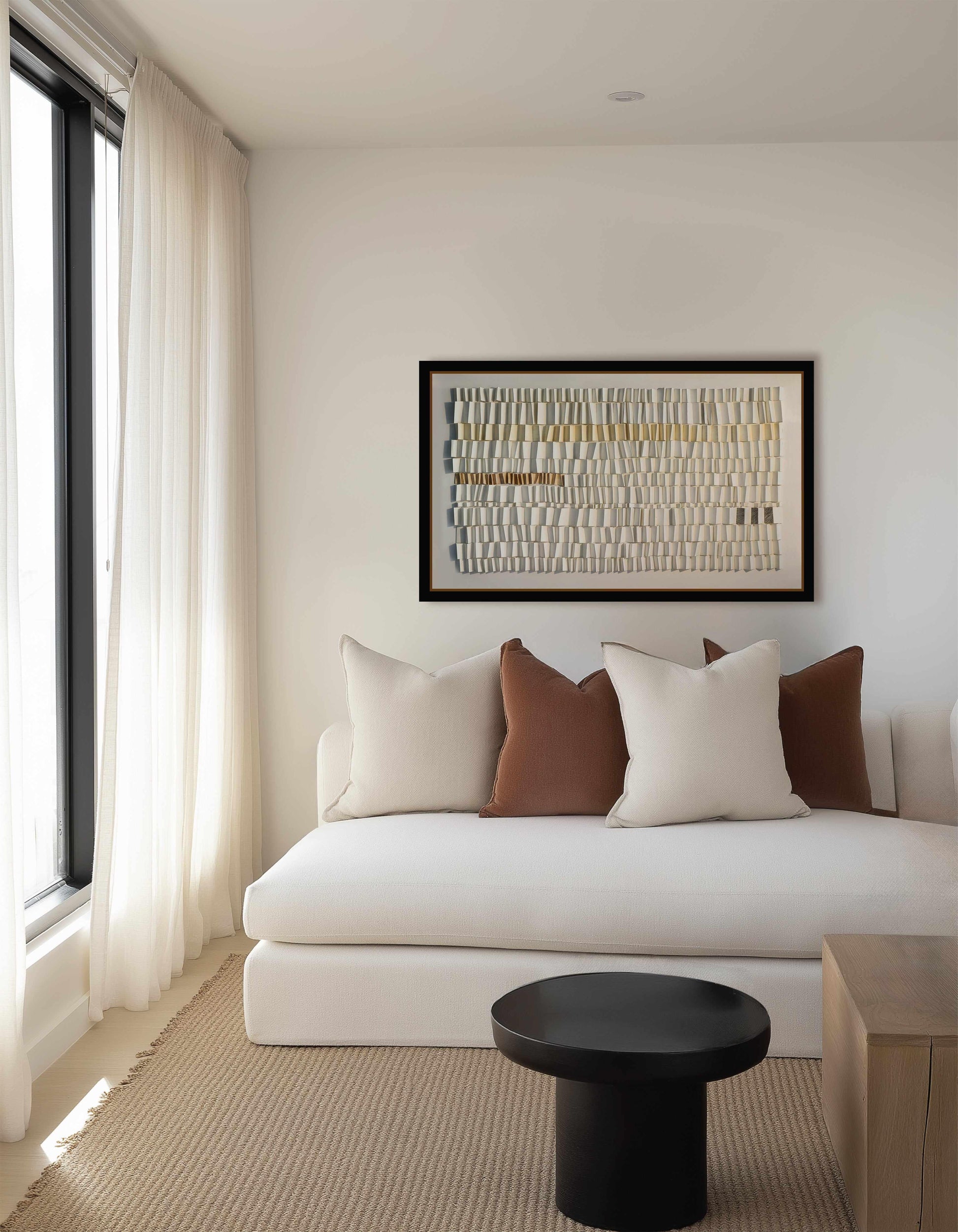 Folded Rhythms by Irene Yesley | Framed Canvas Art Print from Olive et Oriel where you can shop wallpaper and artworks online