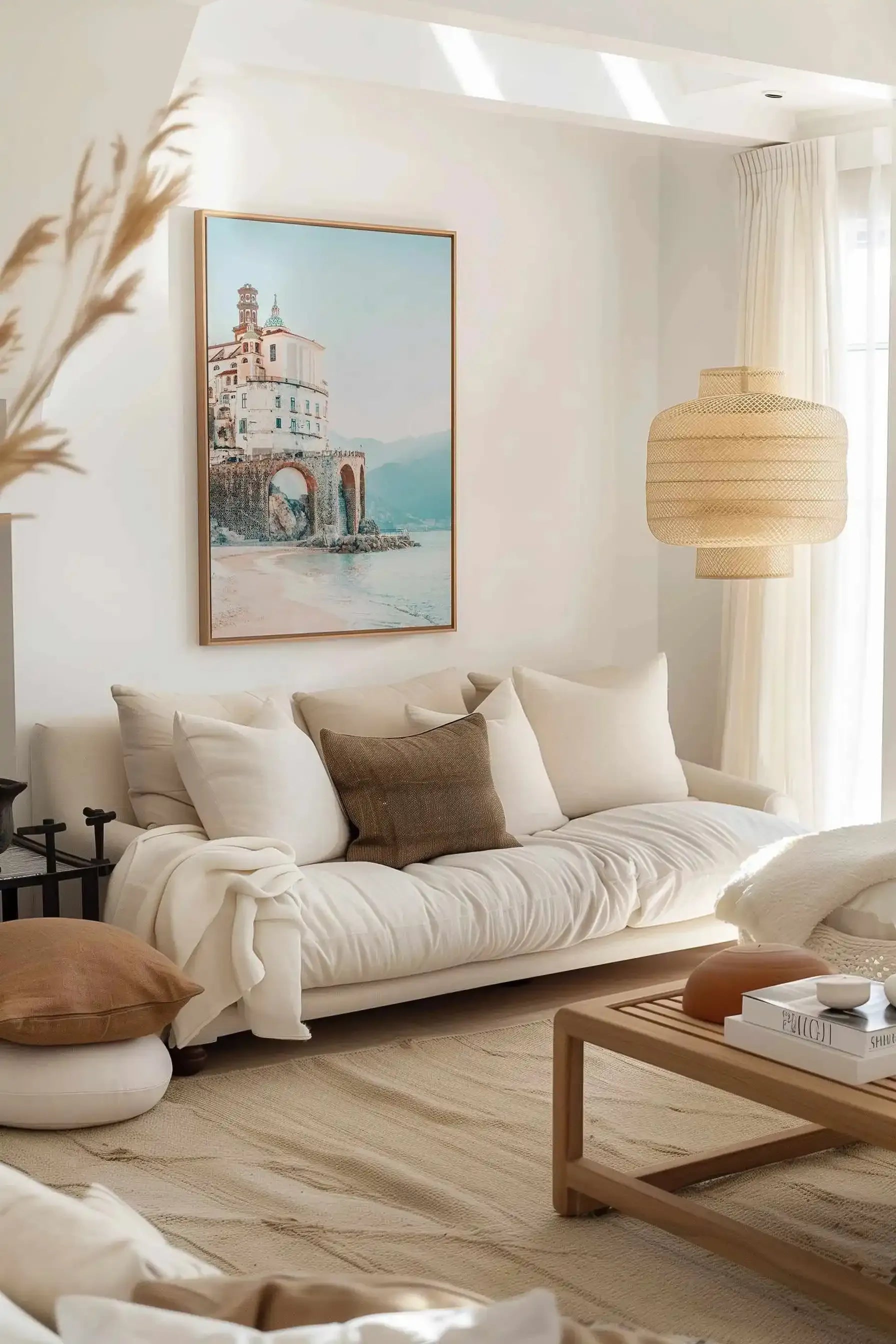 Fontelina Days | Framed Canvas Art Print from Olive et Oriel where you can shop wallpaper and artworks online