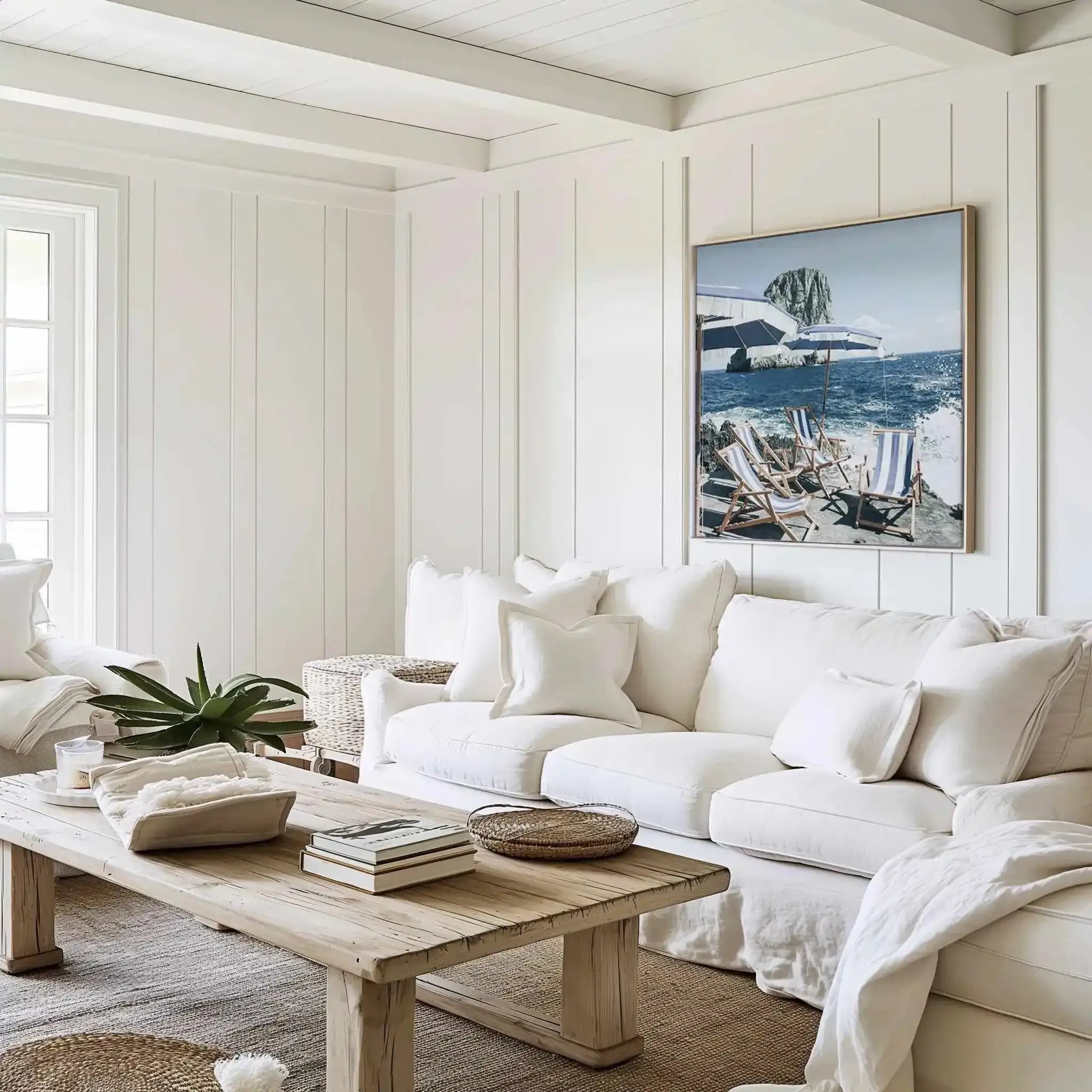 Fontelina In The Sun, Capri SQ | Framed Canvas Art Print from Olive et Oriel where you can shop wallpaper and artworks online