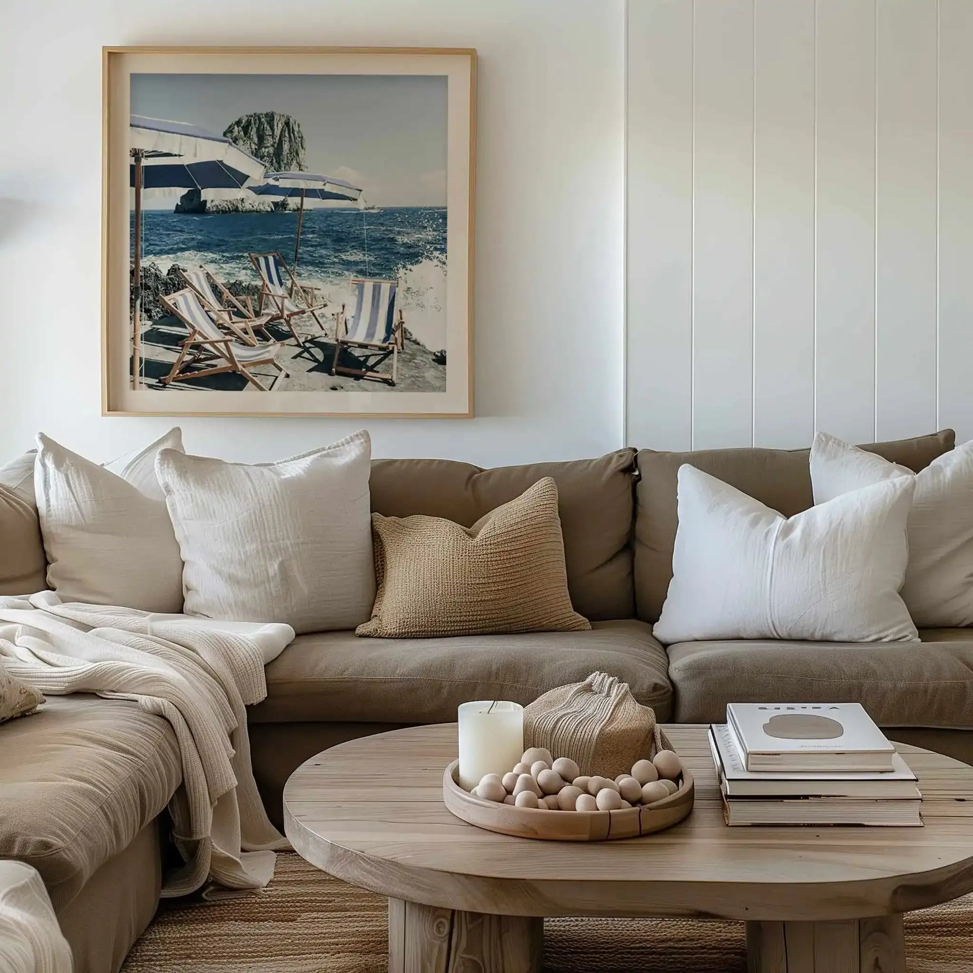 Fontelina In The Sun, Capri | Square Art Print from Olive et Oriel where you can shop wallpaper and artworks online