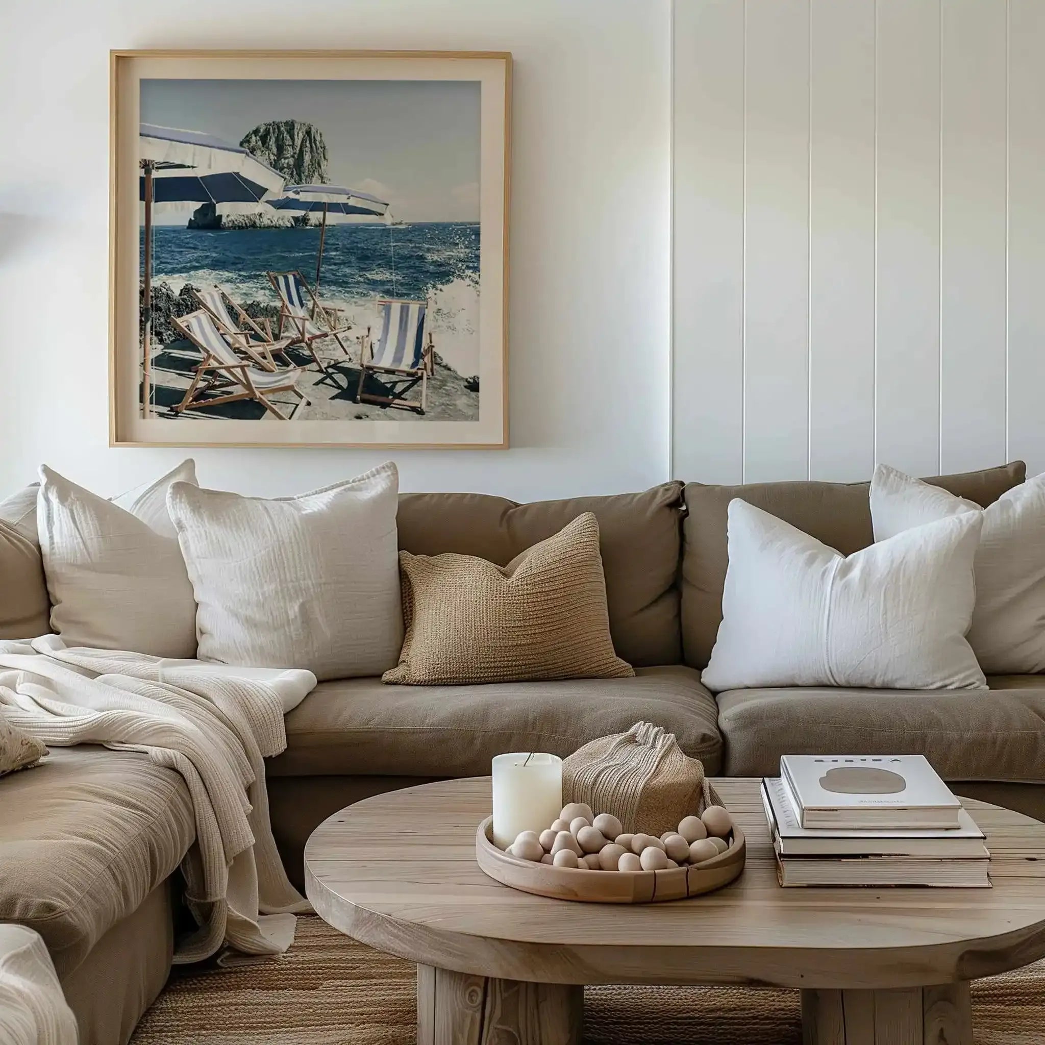 Fontelina In The Sun, Capri | Square Art Print from Olive et Oriel where you can shop wallpaper and artworks online