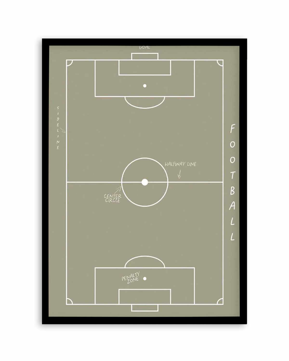 Football Field Art Print