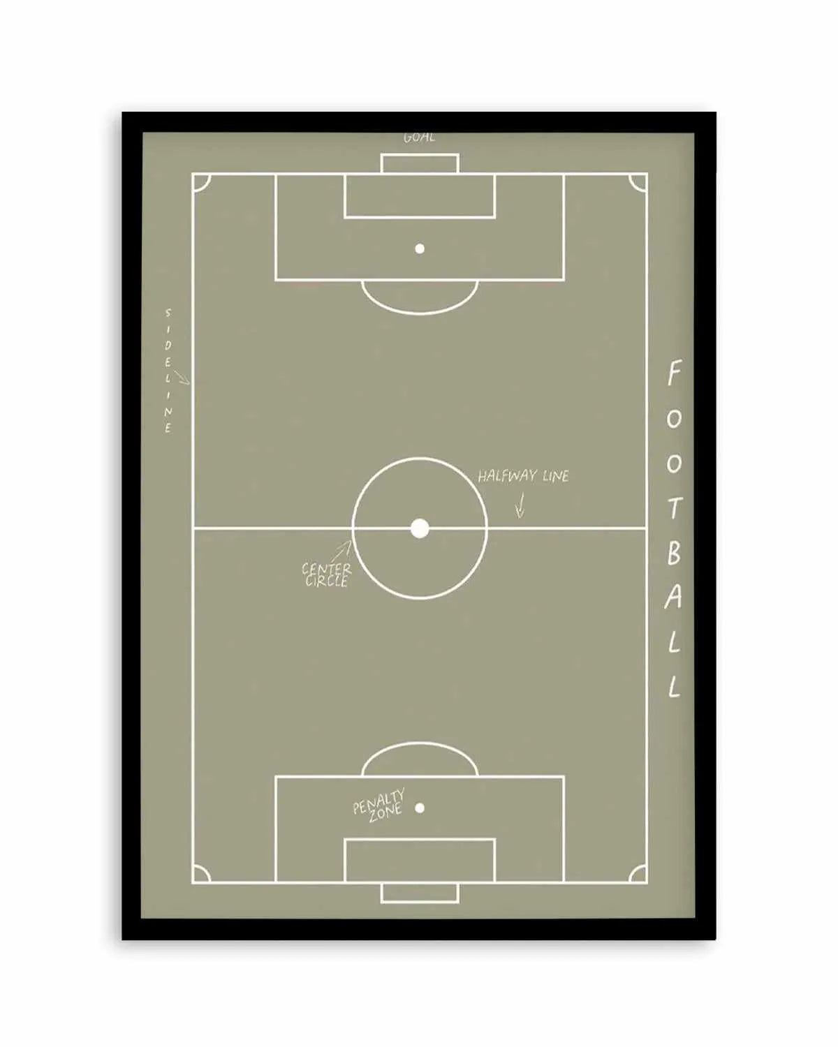 Football Field Art Print from Olive et Oriel where you can shop wallpaper and artworks online