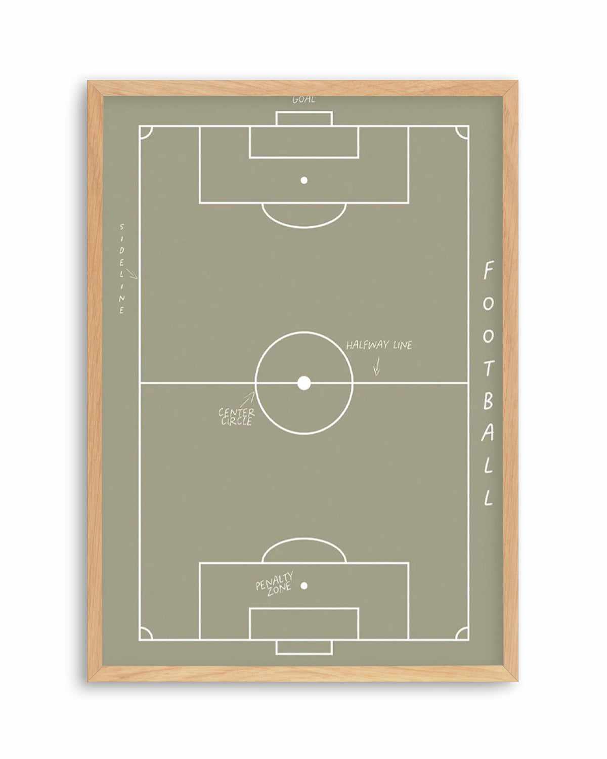 Football Field Art Print