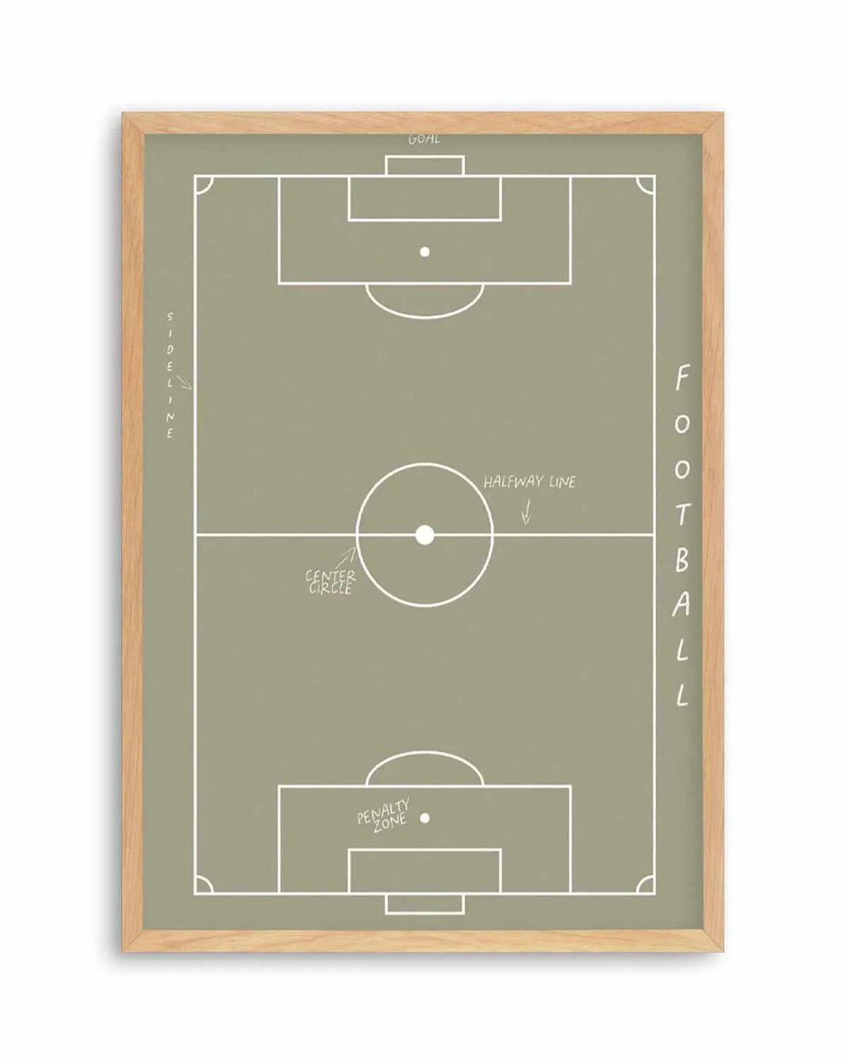 Football Field Art Print from Olive et Oriel where you can shop wallpaper and artworks online