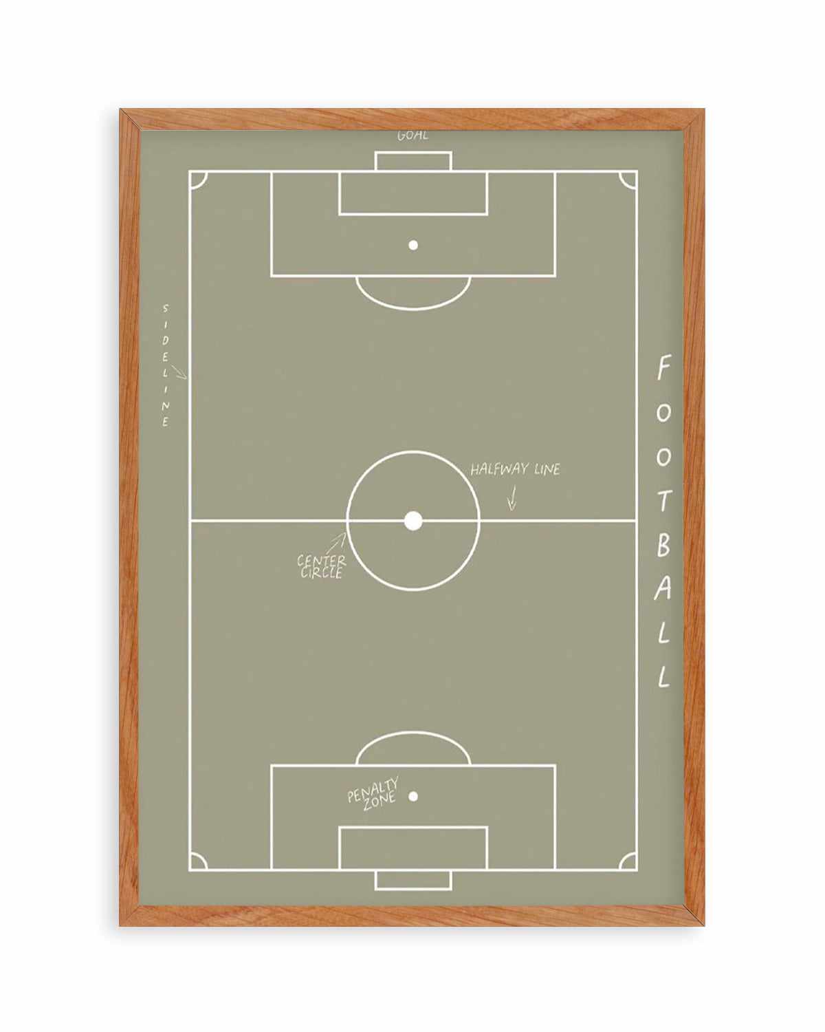 Football Field Art Print