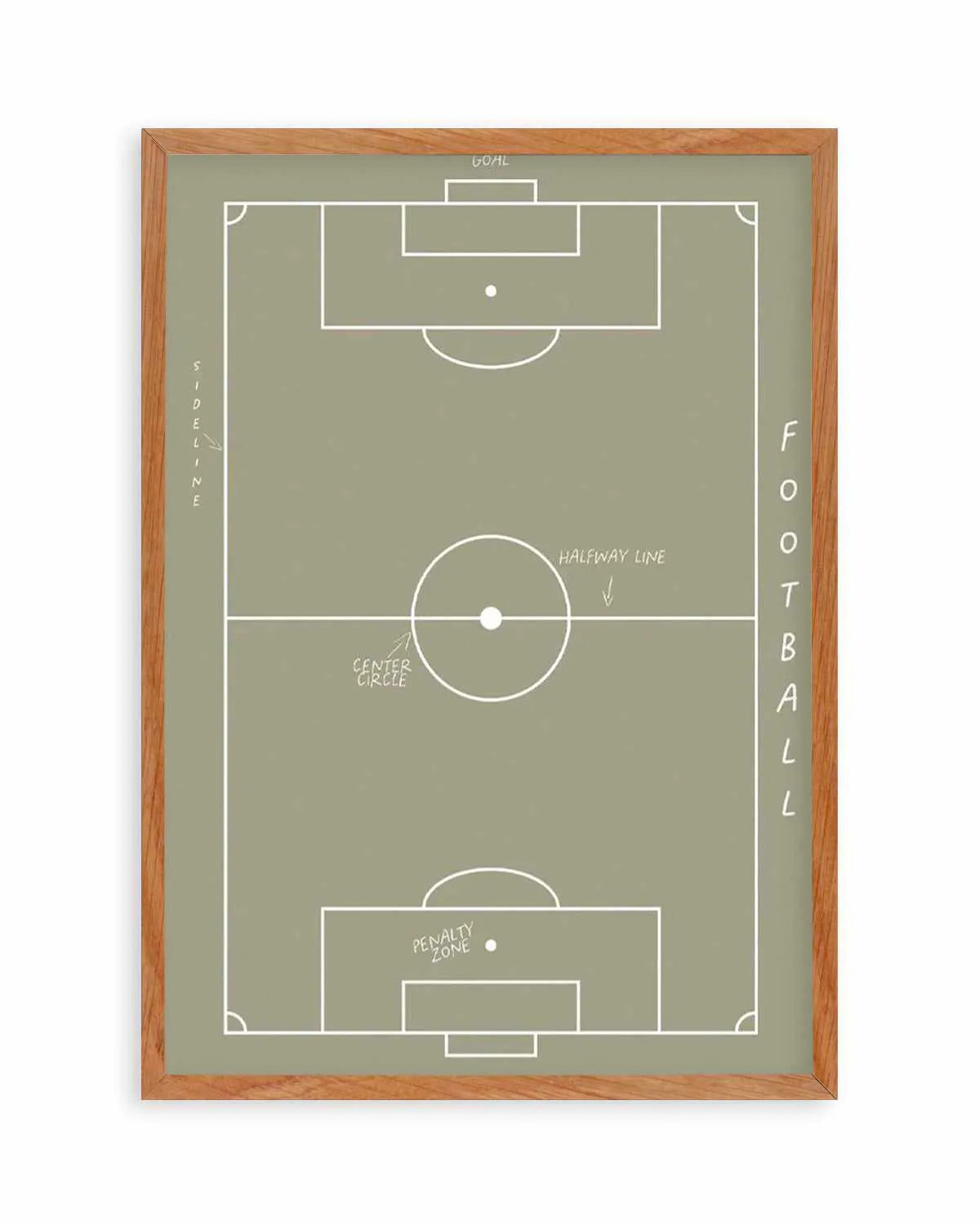 Football Field Art Print from Olive et Oriel where you can shop wallpaper and artworks online