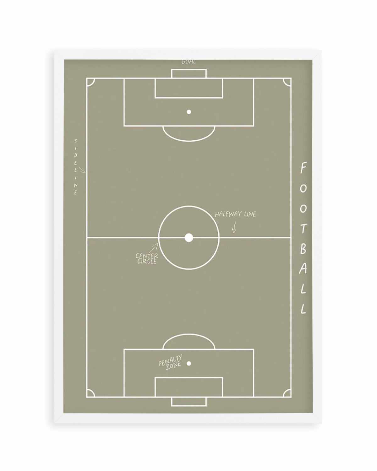 Football Field Art Print