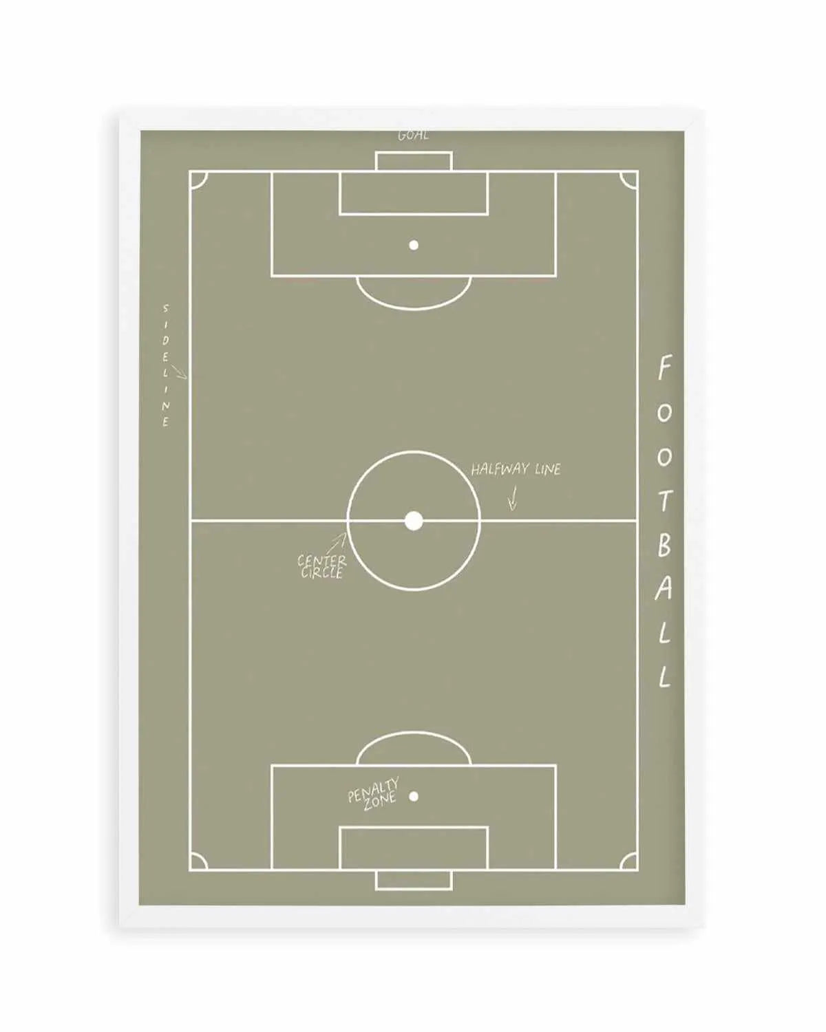 Football Field Art Print from Olive et Oriel where you can shop wallpaper and artworks online