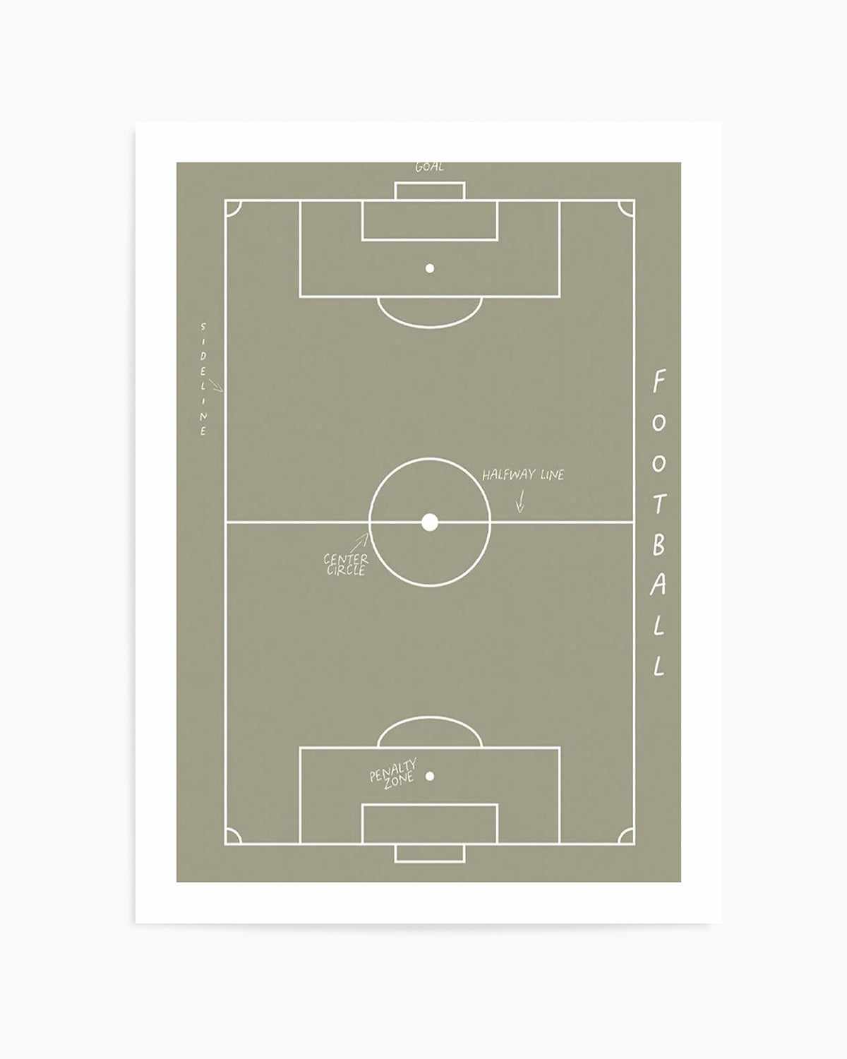 Football Field Art Print