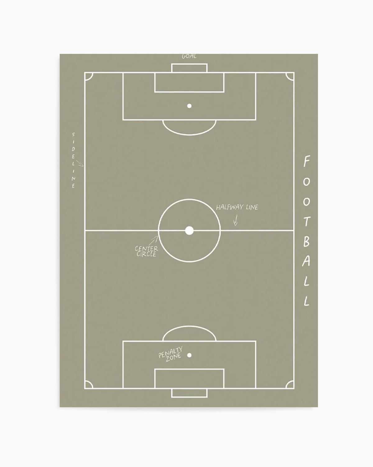 Football Field Art Print