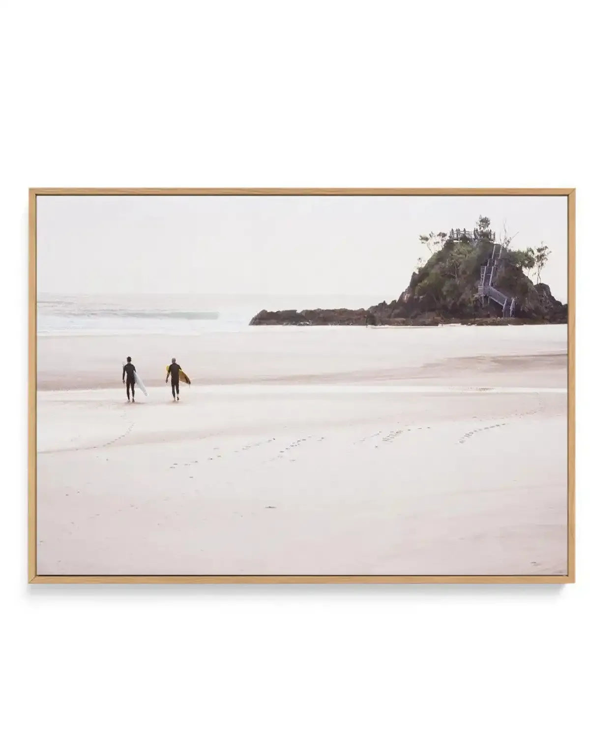 Footprints in the Sand, The Pass | Framed Canvas-CANVAS-You can shop wall art online with Olive et Oriel for everything from abstract art to fun kids wall art. Our beautiful modern art prints and canvas art are available from large canvas prints to wall art paintings and our proudly Australian artwork collection offers only the highest quality framed large wall art and canvas art Australia - You can buy fashion photography prints or Hampton print posters and paintings on canvas from Olive et Ori