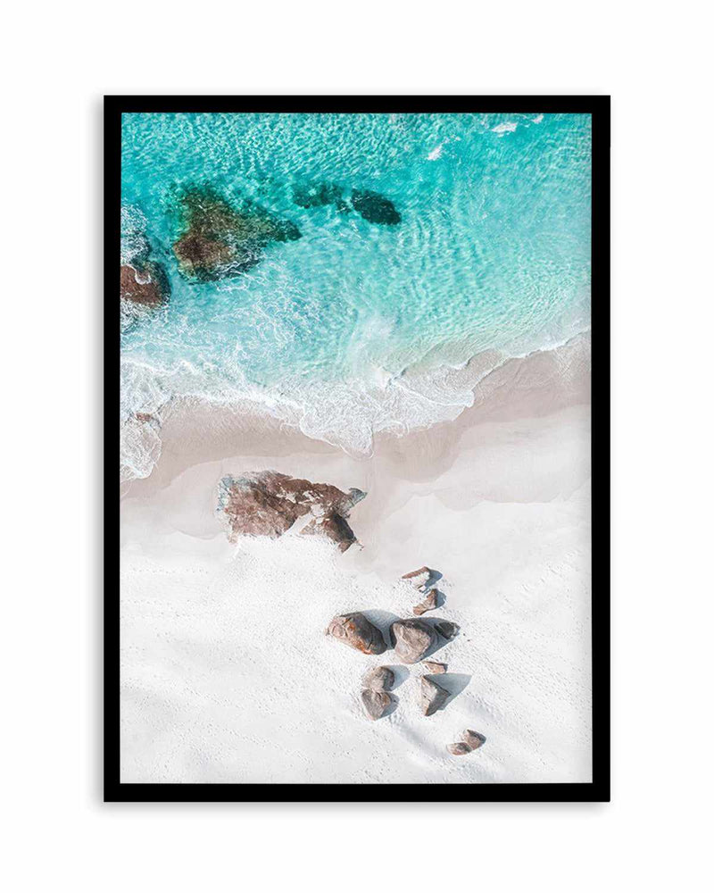 Footprints in the Sand | Lights Beach, Denmark Art Print