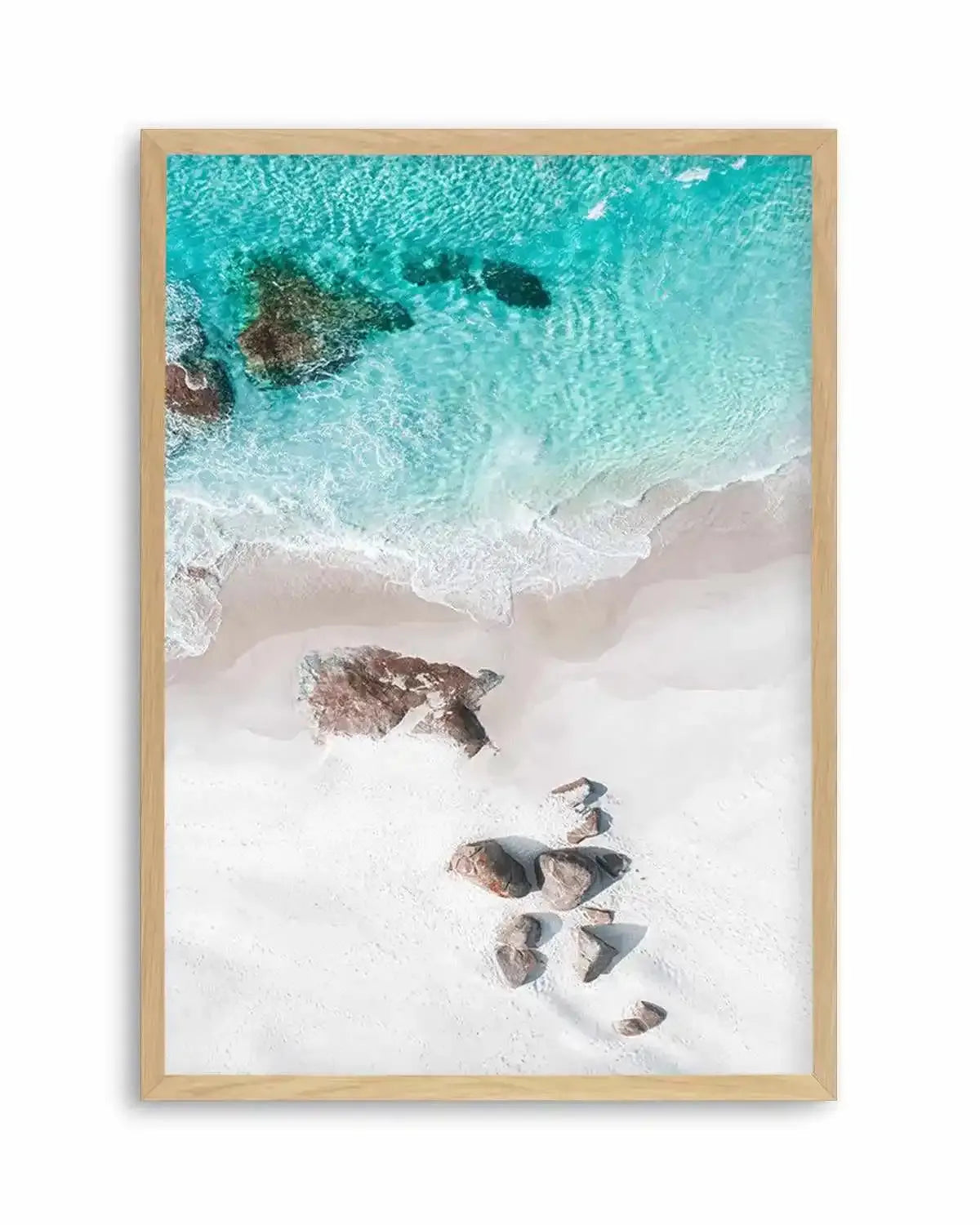 Footprints in the Sand Lights Beach, Denmark | Aerial Photo Wall Art Print from Olive et Oriel where you can shop wallpaper and artworks online