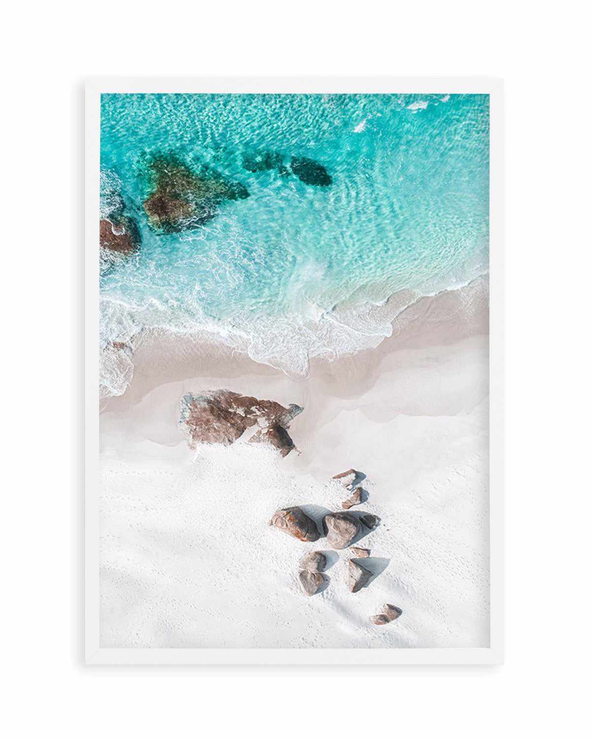 Footprints in the Sand | Lights Beach, Denmark Art Print