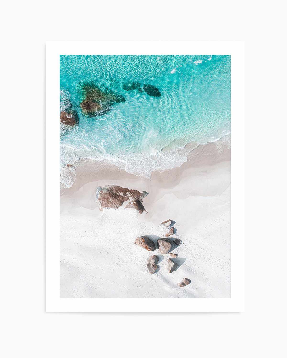 Footprints in the Sand | Lights Beach, Denmark Art Print