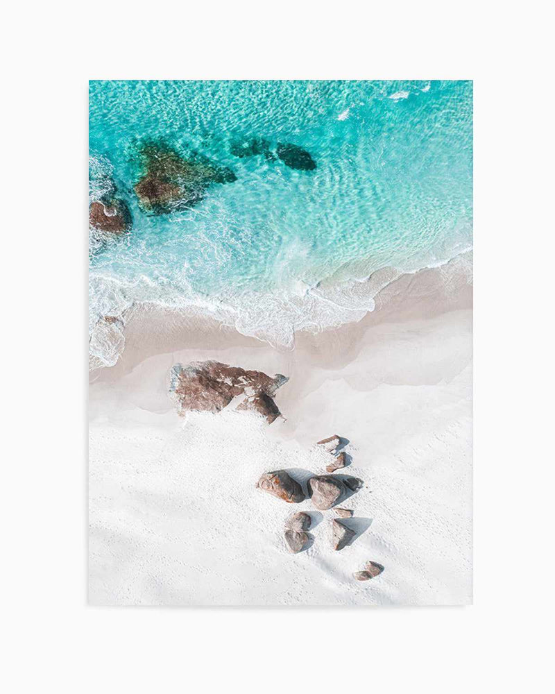 Footprints in the Sand | Lights Beach, Denmark Art Print