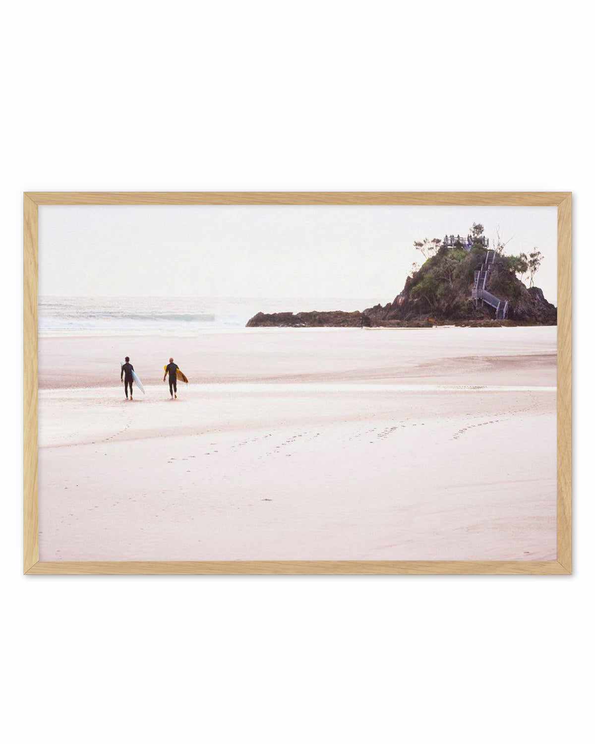 Footprints in the Sand, The Pass Art Print