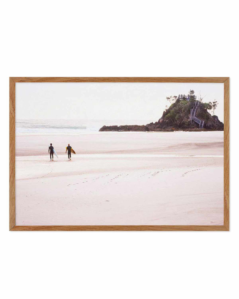 Footprints in the Sand, The Pass Art Print