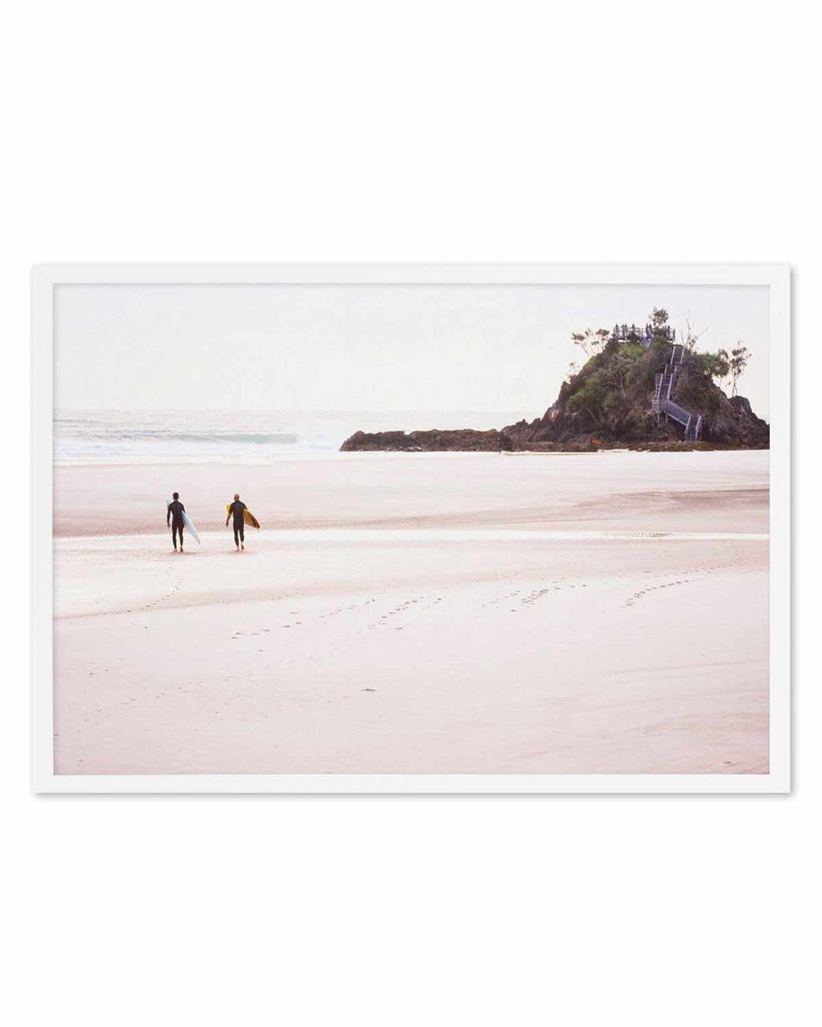 Footprints in the Sand, The Pass Art Print