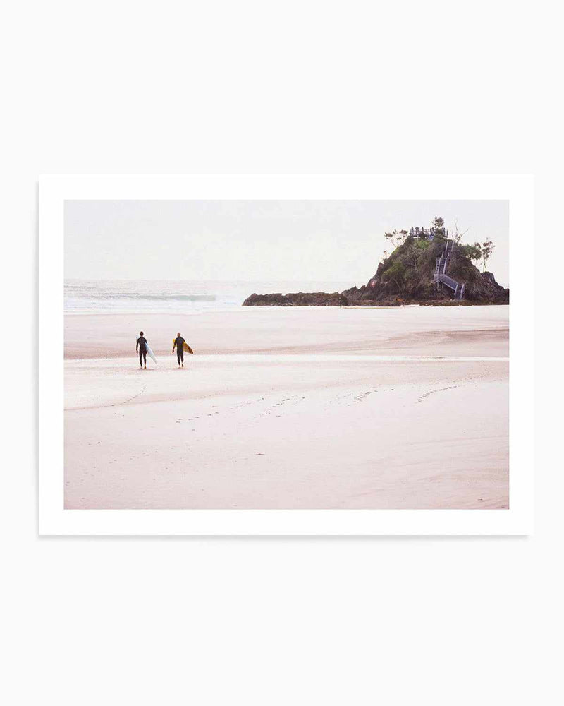 Footprints in the Sand, The Pass Art Print