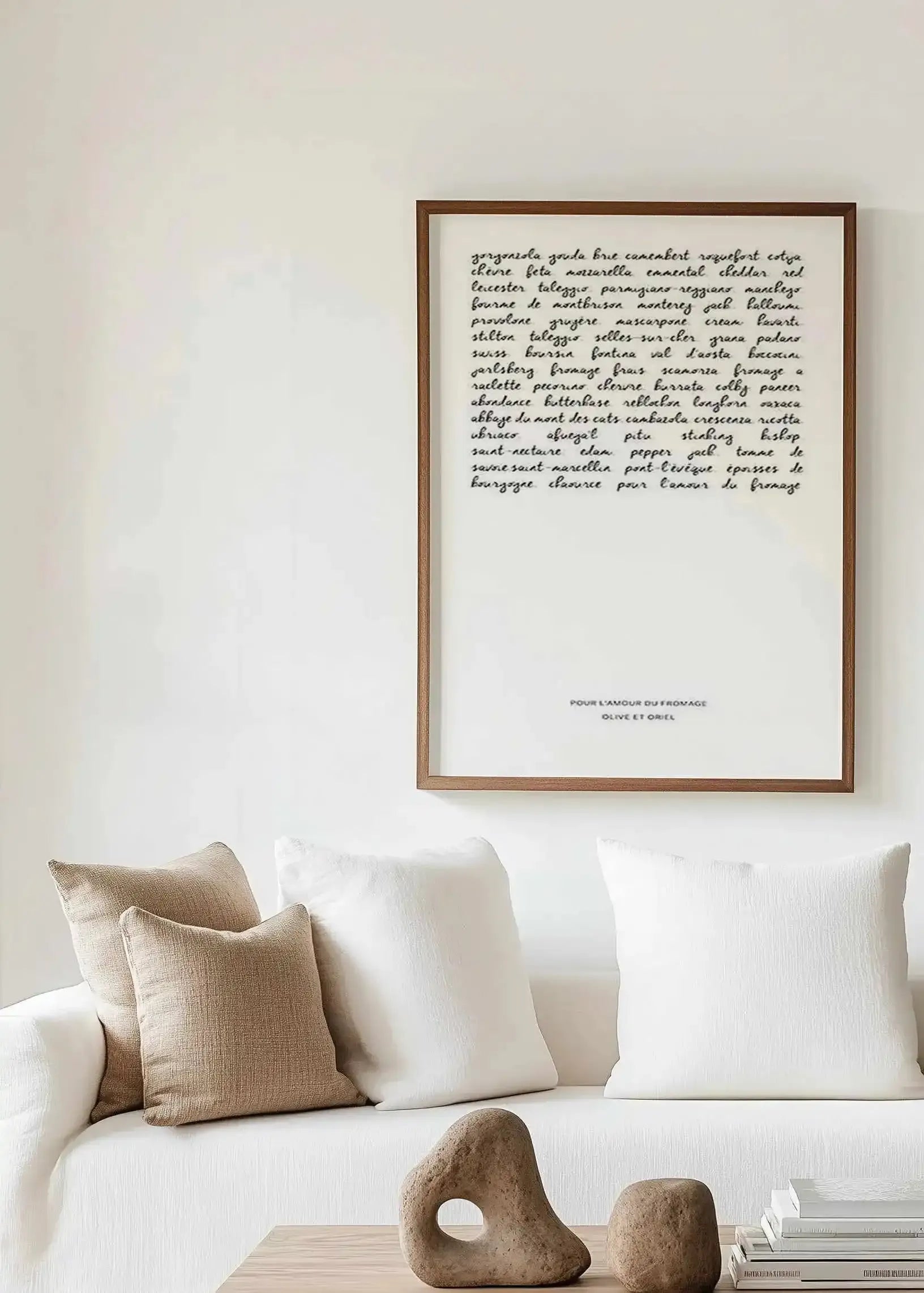 For The Love Of Cheese Art Print from Olive et Oriel where you can shop wallpaper and artworks online