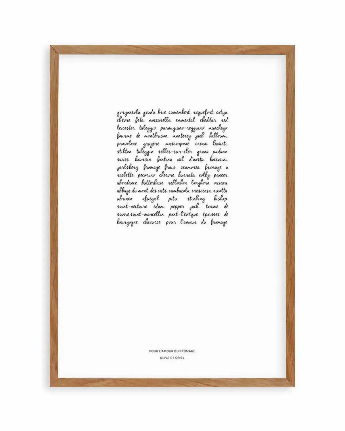 For The Love Of Cheese Art Print from Olive et Oriel where you can shop wallpaper and artworks online