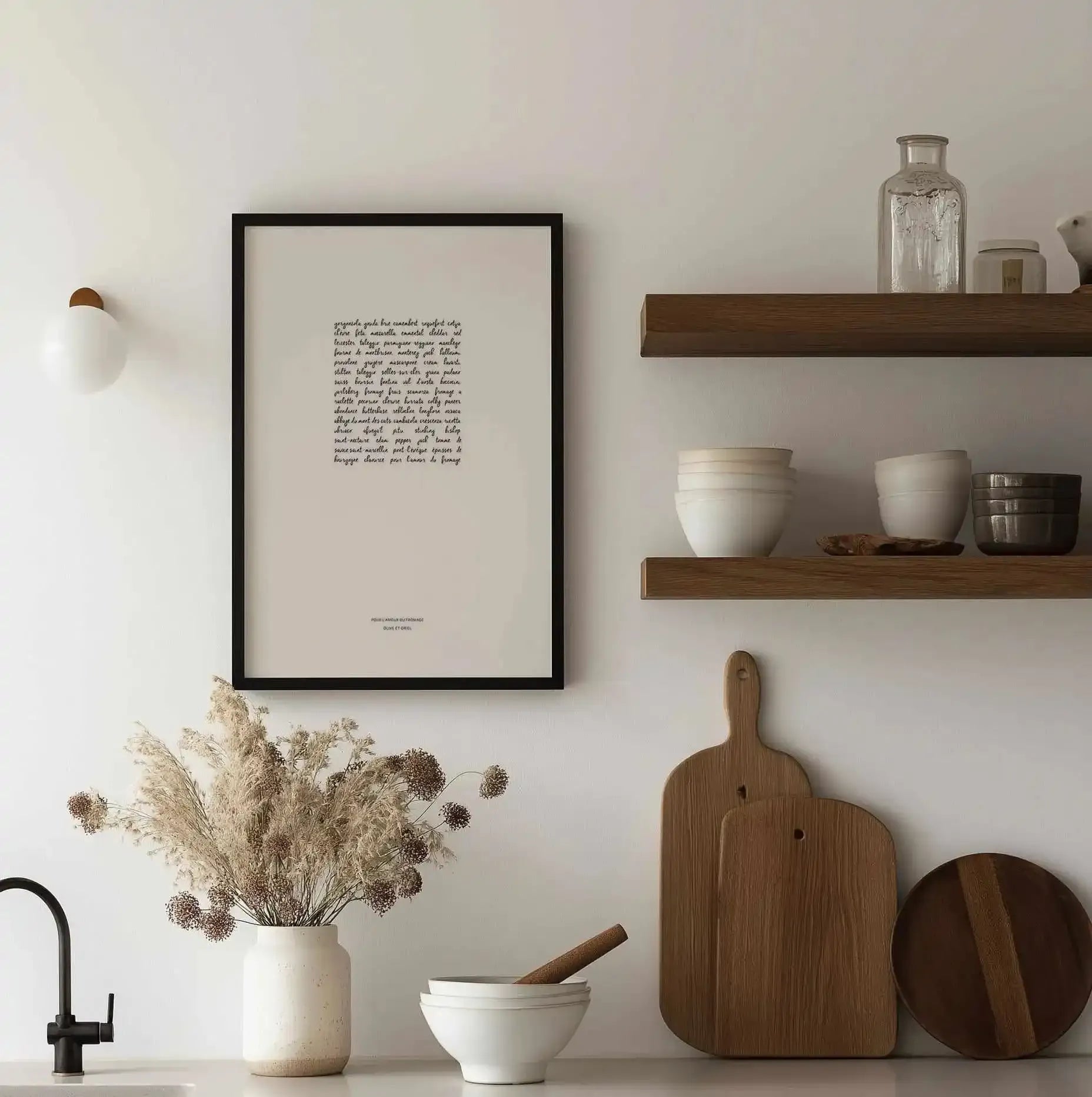 For The Love Of Cheese Art Print from Olive et Oriel where you can shop wallpaper and artworks online