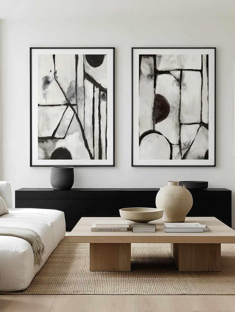 Forecast No I & II Art Print Set of 2 | Matching Wall Art from Olive et Oriel where you can shop wallpaper and artworks online