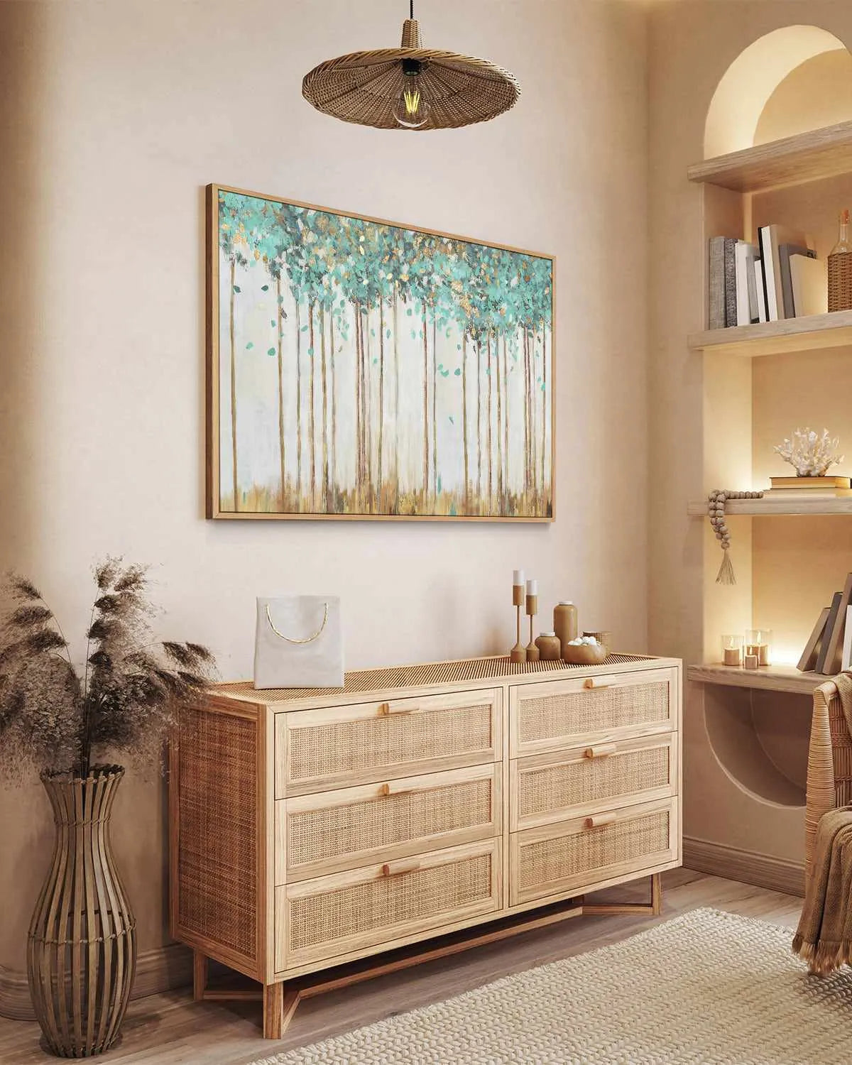 Forest Delights | Framed Canvas Art Print from Olive et Oriel where you can shop wallpaper and artworks online