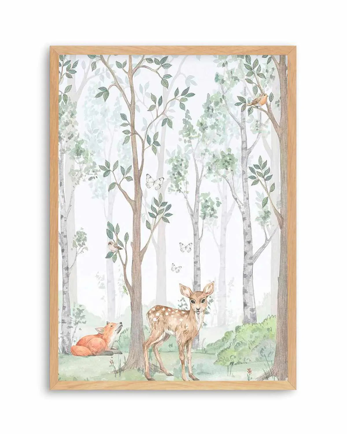Forest Friends I Art Print from Olive et Oriel where you can shop wallpaper and artworks online