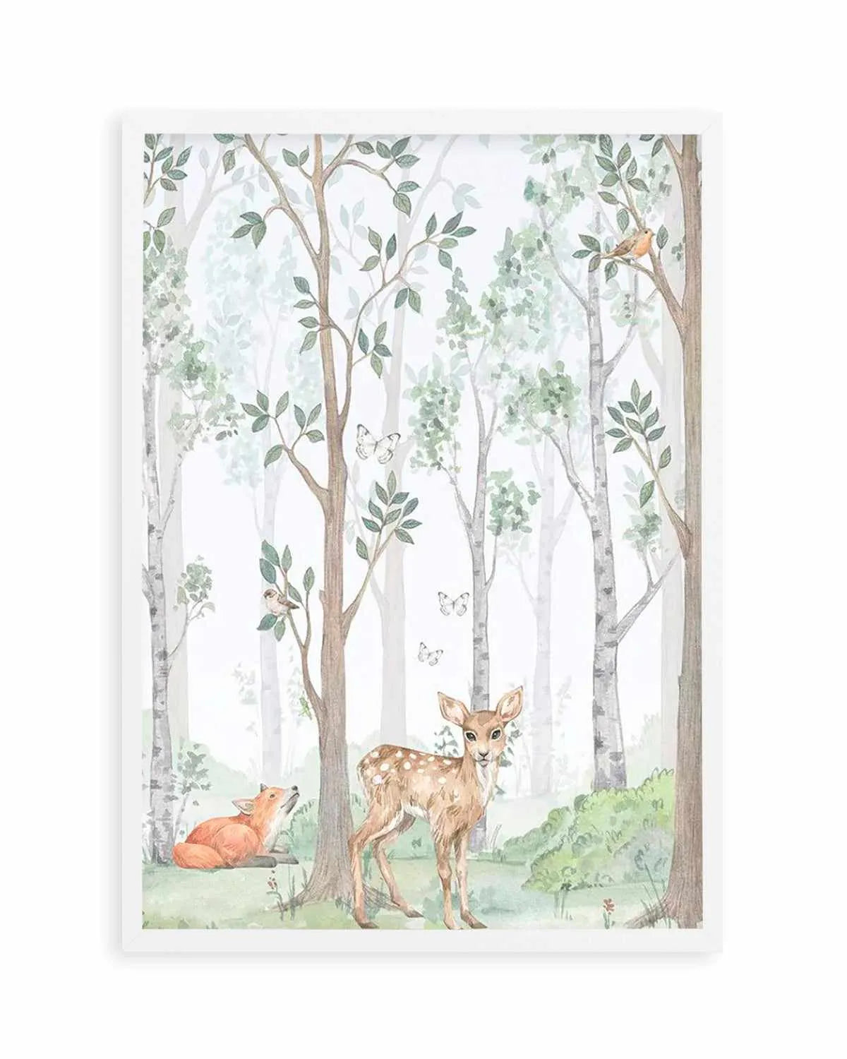 Forest Friends I Art Print from Olive et Oriel where you can shop wallpaper and artworks online
