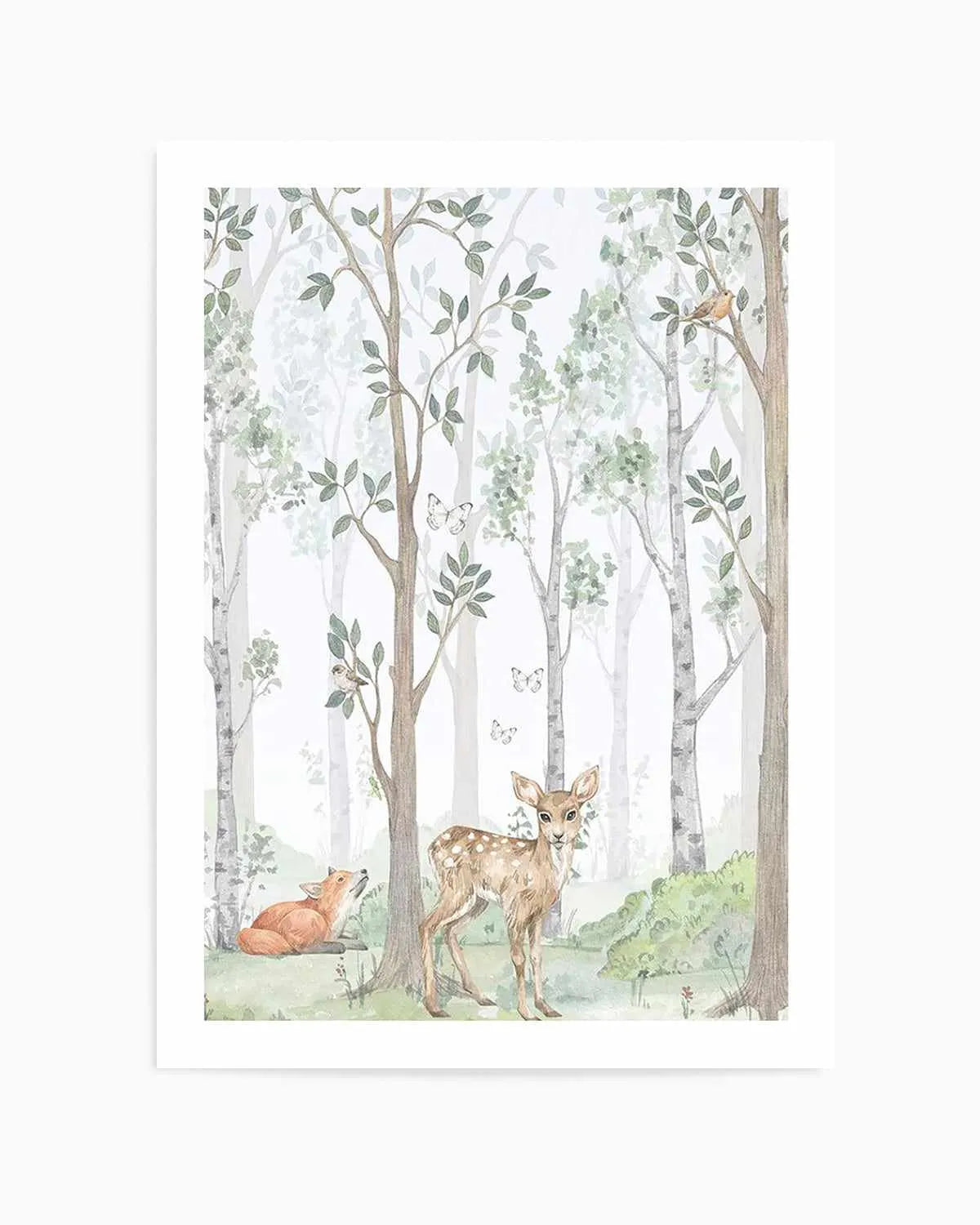Forest Friends I Art Print from Olive et Oriel where you can shop wallpaper and artworks online