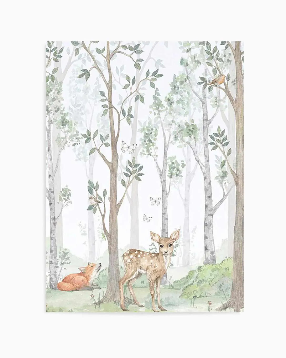 Forest Friends I Art Print from Olive et Oriel where you can shop wallpaper and artworks online