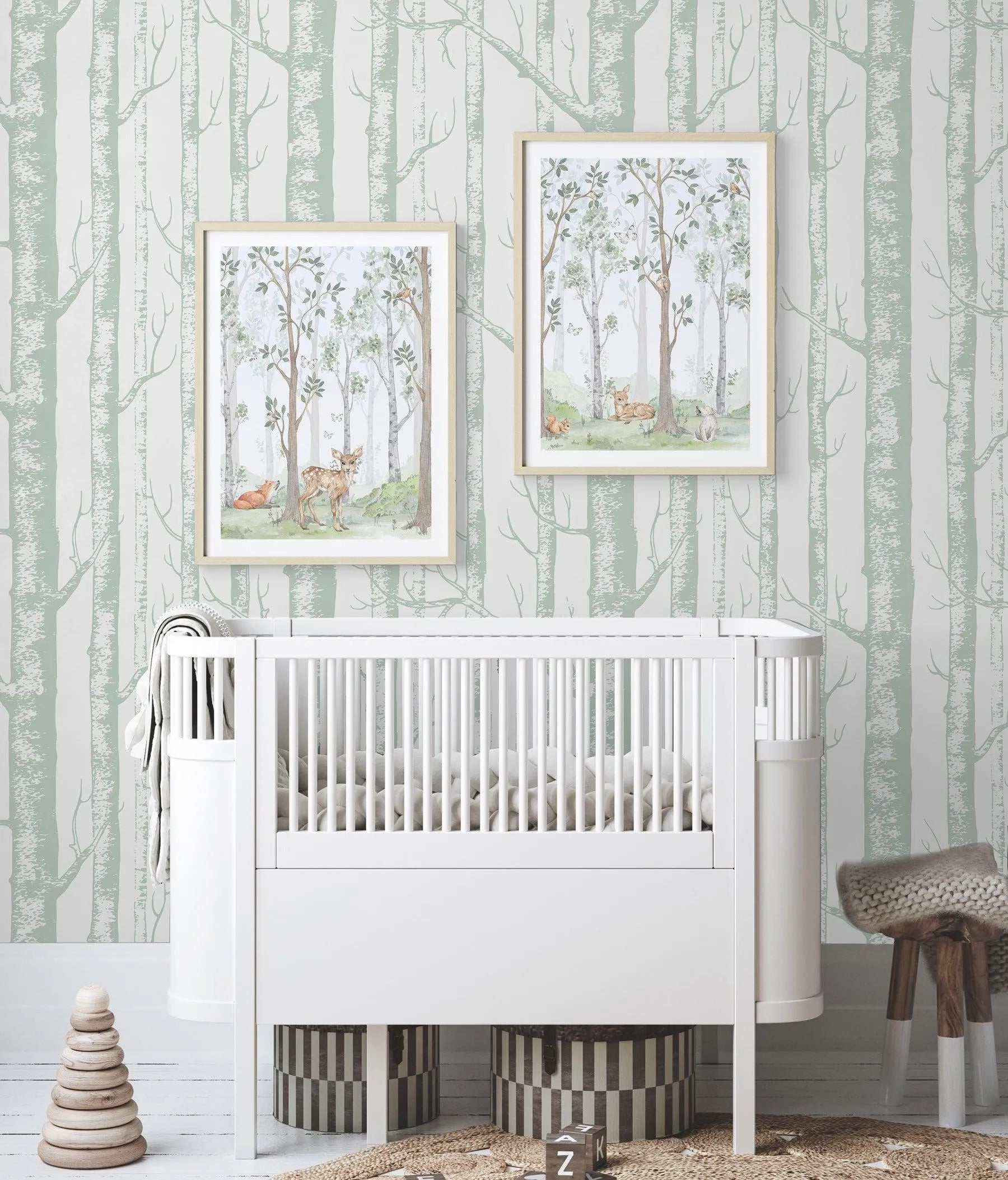 Forest Friends I Art Print-PRINT-Olive et Oriel-Olive et Oriel-Buy-Australian-Art-Prints-Online-with-Olive-et-Oriel-Your-Artwork-Specialists-Austrailia-Decorate-With-Coastal-Photo-Wall-Art-Prints-From-Our-Beach-House-Artwork-Collection-Fine-Poster-and-Framed-Artwork