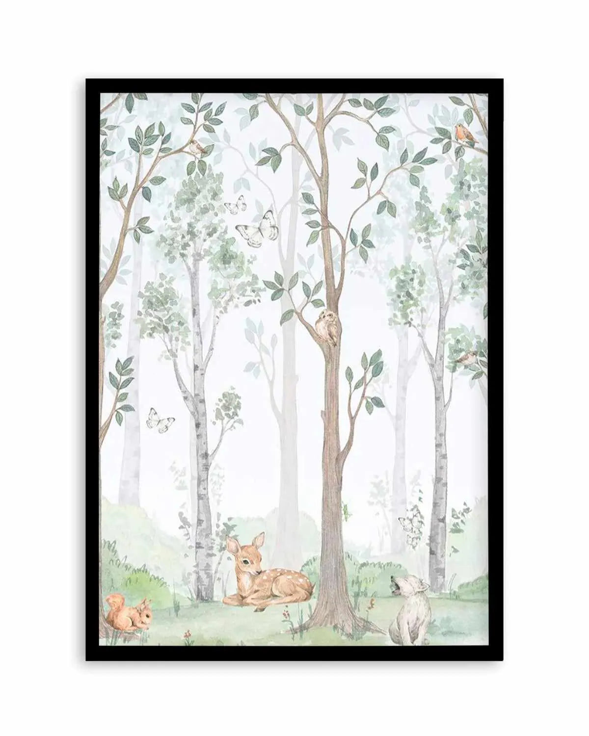 Forest Friends II Art Print from Olive et Oriel where you can shop wallpaper and artworks online