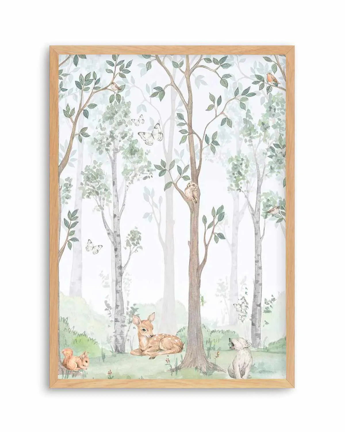 Forest Friends II Art Print from Olive et Oriel where you can shop wallpaper and artworks online
