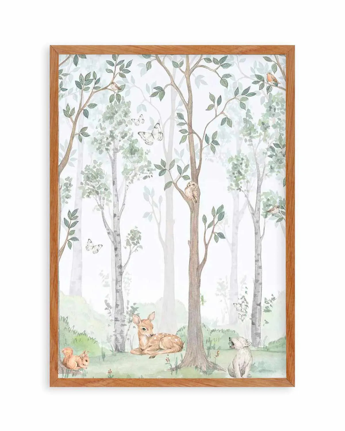 Forest Friends II Art Print from Olive et Oriel where you can shop wallpaper and artworks online