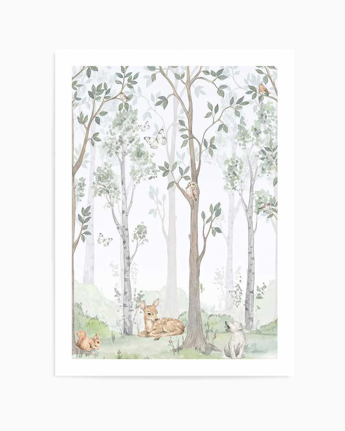 Forest Friends II Art Print