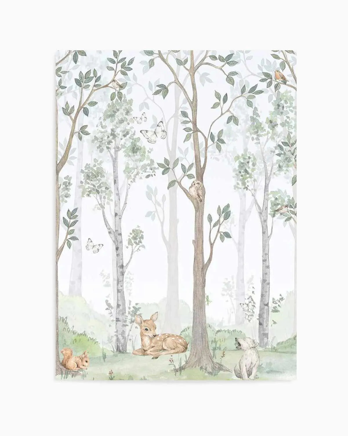Forest Friends II Art Print from Olive et Oriel where you can shop wallpaper and artworks online