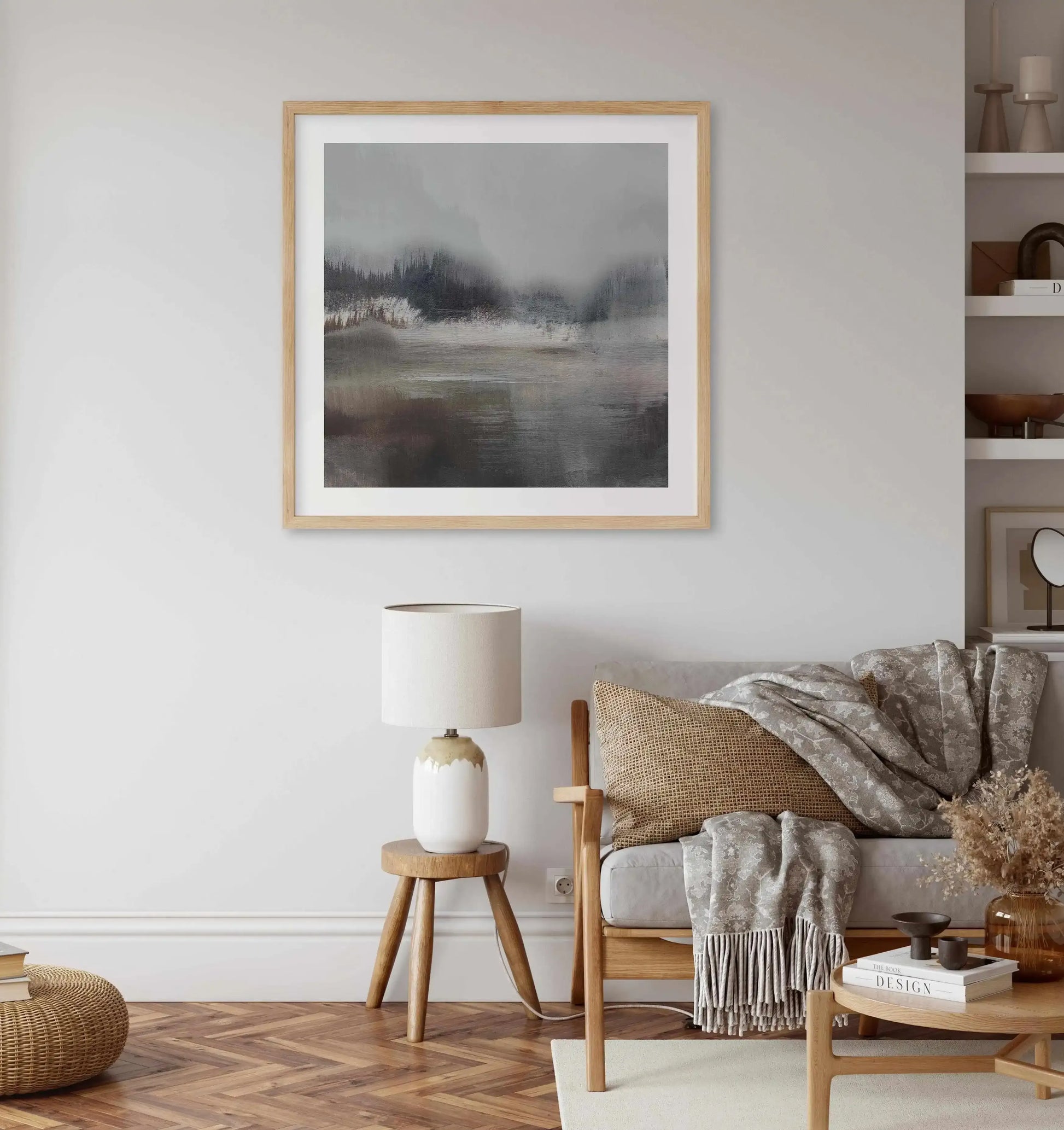 Forest Lake by Dan Hobday SQ Art Print-PRINT-Olive et Oriel-Dan Hobday-Buy-Australian-Art-Prints-Online-with-Olive-et-Oriel-Your-Artwork-Specialists-Austrailia-Decorate-With-Coastal-Photo-Wall-Art-Prints-From-Our-Beach-House-Artwork-Collection-Fine-Poster-and-Framed-Artwork