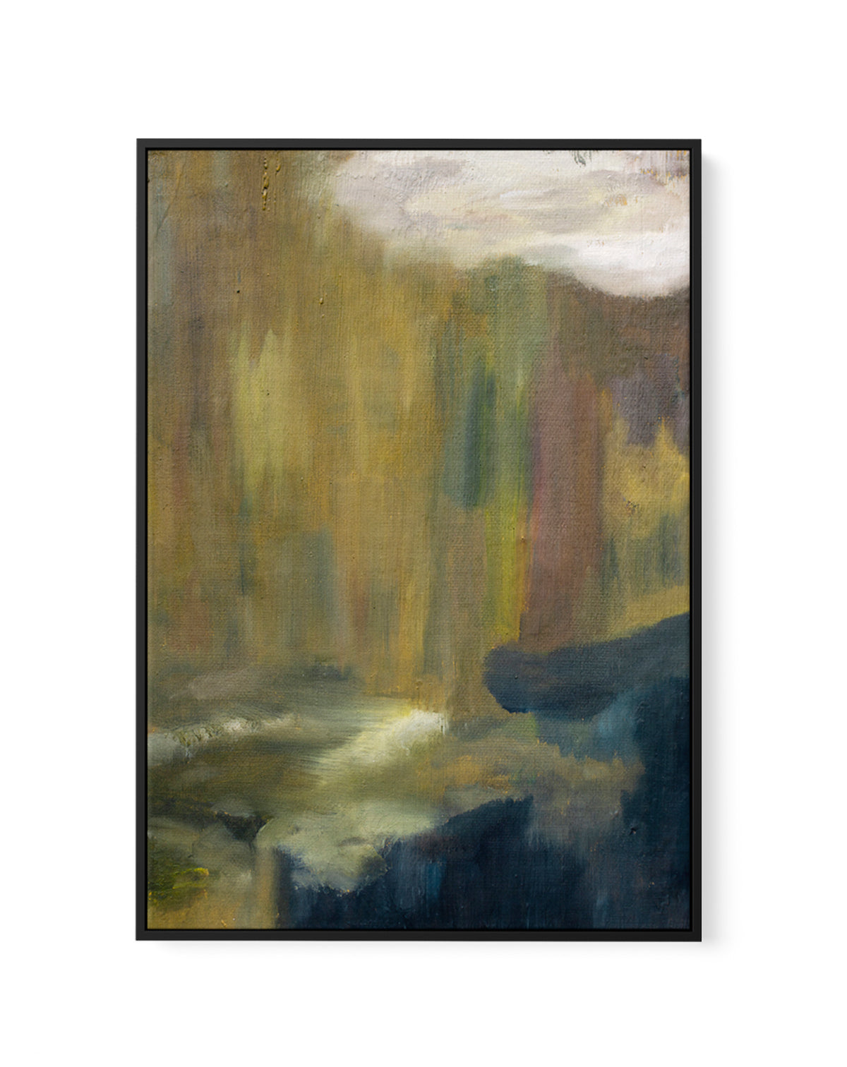 Forest River Glow by Emily Tingley | Framed Canvas Art Print