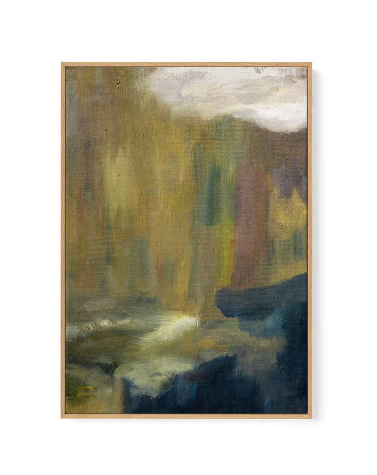 Forest River Glow by Emily Tingley | Framed Canvas Art Print