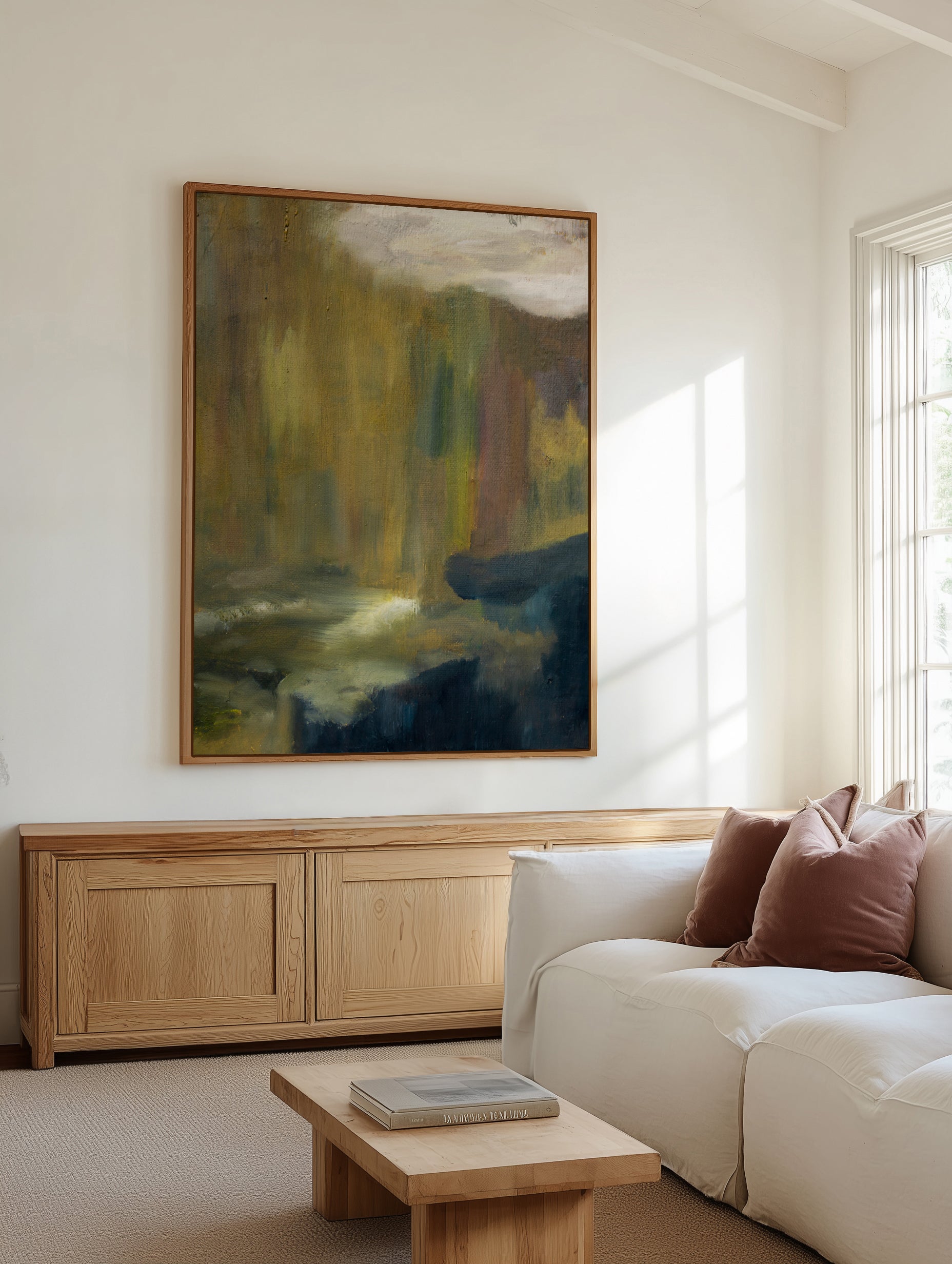 Forest River Glow by Emily Tingley | Framed Canvas Art Print