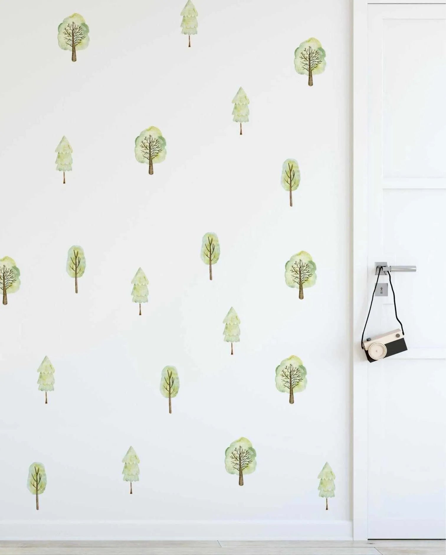 Forest Trees Decal Set-Decals-Olive et Oriel-Decorate your kids bedroom wall decor with removable wall decals, these fabric kids decals are a great way to add colour and update your children's bedroom. Available as girls wall decals or boys wall decals, there are also nursery decals.